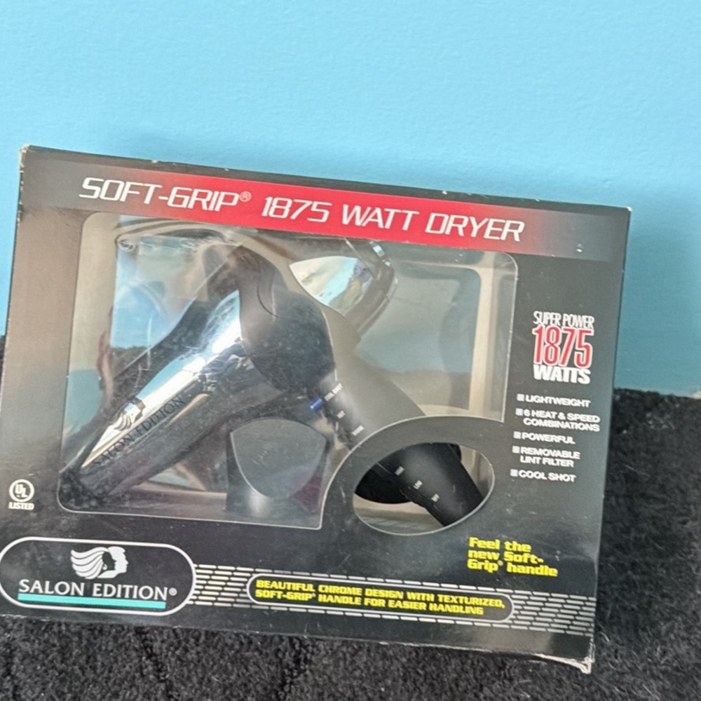 Salon Edition Soft-Grip 1875W Hair Dryer - Black